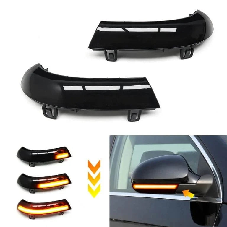 Semnalizator LED Dinamic Negru pentru Oglinda Laterala VW GOLF 5 GTI MK5, Jetta, Passat B5.5/B6